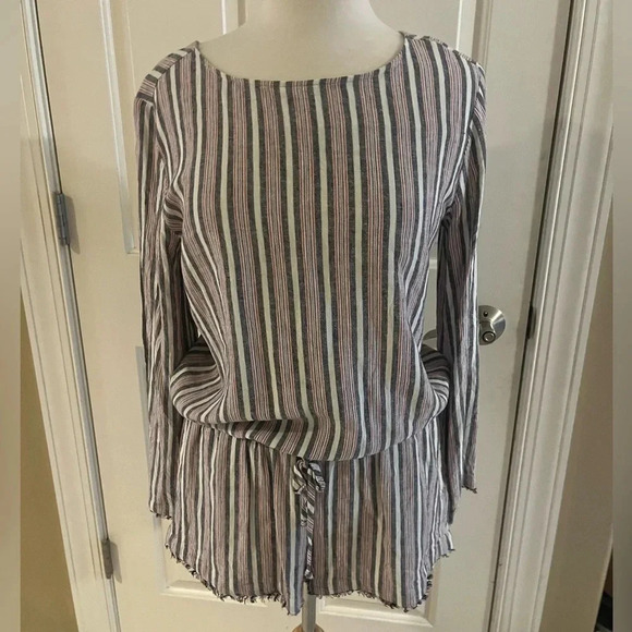 Cloth & Stone striped romper-Size Medium - Picture 1 of 7